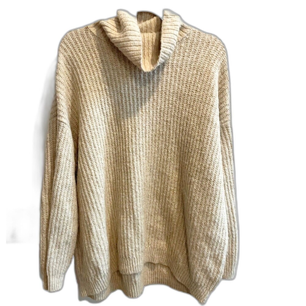 Old Navy Cream Knit Cowl Neck Sweater